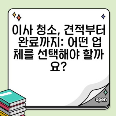 이사 청소 완벽 가이드: 현장 사례 분석으로 문제 해결 및 노하우 공유