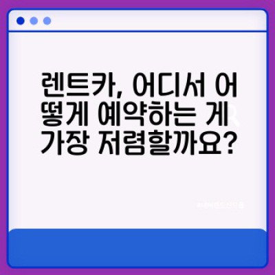 렌트카 이용 완벽 가이드: 부가 서비스 선택으로 더 스마트하게 여행하기