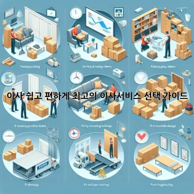 이사, 쉽고 편하게! 최고의 이사서비스 선택 가이드