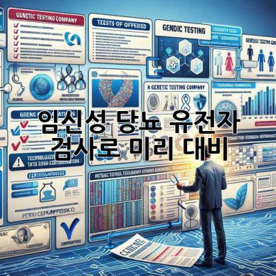 임신성 당뇨, 유전자 검사로 미리 대비!🤰🧬
