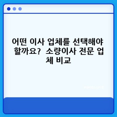 원룸이사 빠른 예약: 소량이사, 시간 절약하는 최고의 방법!