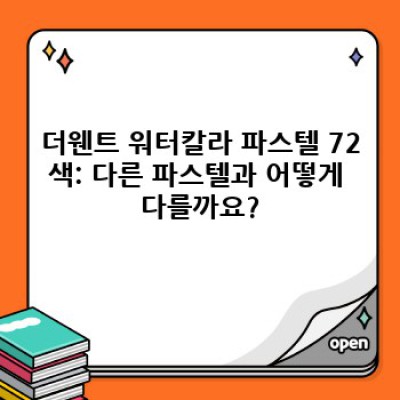 더웬트 워터칼라 파스텔 72색: 꿈을 물들이는 72가지 색상의 향연 - 전문가용 파스텔의 모든 것